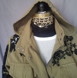 Alice+ Olivia embroidered canvas jacket